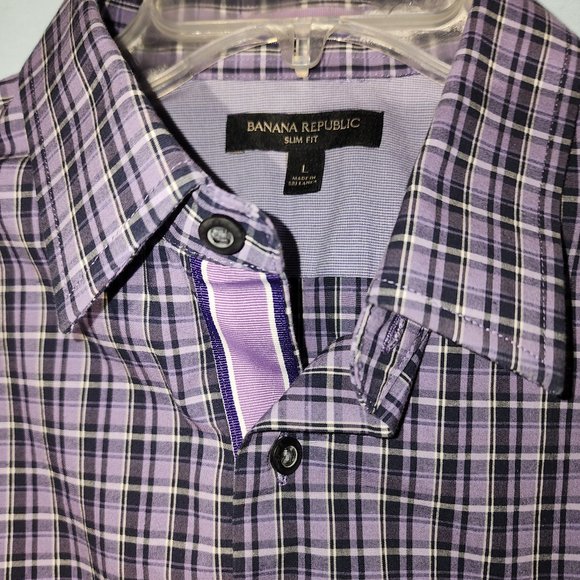 Banana Republic Men's Button shirt purple Large - Picture 1 of 5